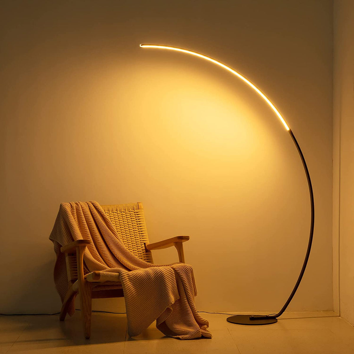 RGBW Modern Curved LED Floor Lamp