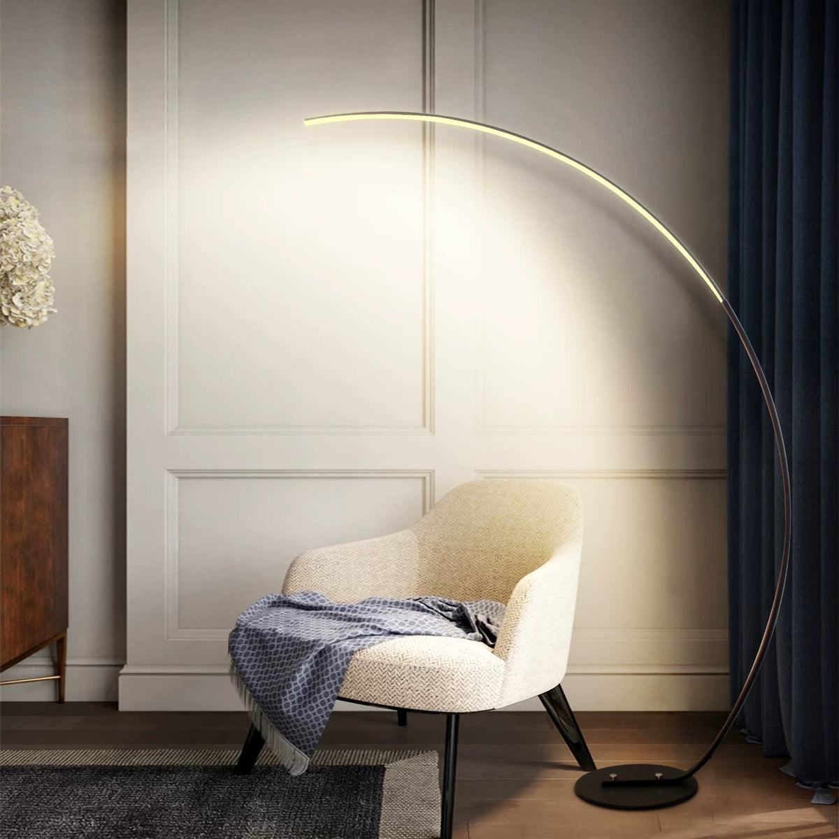 RGBW Modern Curved LED Floor Lamp