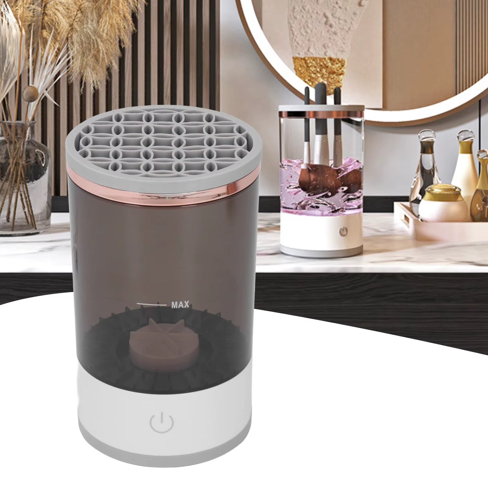 Makeup Brush Cleaner Is an Automatic Rotating Brush Cleaner for Deep Cleaning One Click Operation Is Suitable for All Makeup