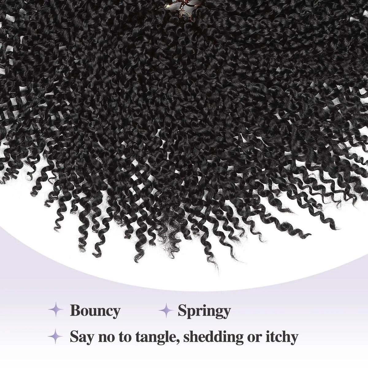 Jerry Curly Human Crochet Hair Natural Black Machine Made Miracle