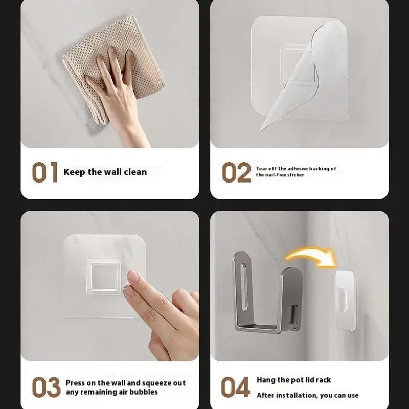 2pcs Home Router Storage Box Wall Artifact Set-top Box Wall-mounted