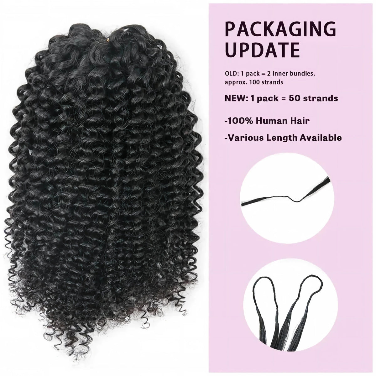 Jerry Curly Human Crochet Hair Natural Black Machine Made Miracle
