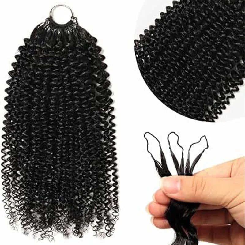 Jerry Curly Human Crochet Hair Natural Black Machine Made Miracle